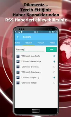 Son Dakika RSS Haber Okuyucu android App screenshot 0