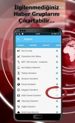 Son Dakika RSS Haber Okuyucu android App screenshot 1